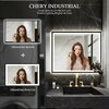 Chery  Industrial LED Bathroom Vanity Mirror for Wall, Backlit + Front-Lighted, Dimmable 84x32 L001B21381